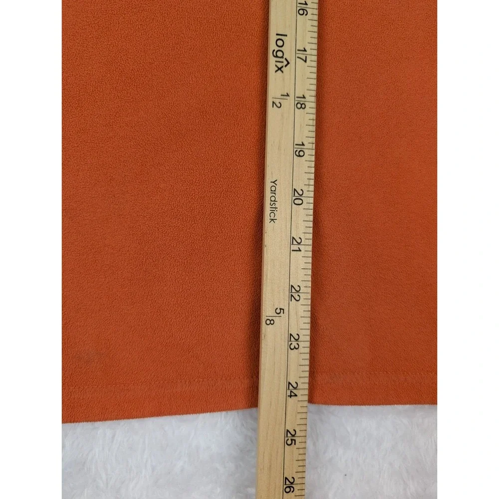 The North Face 1/4 Zip Women's L‎ Pull Over Fleece Orange Light Weight *Read